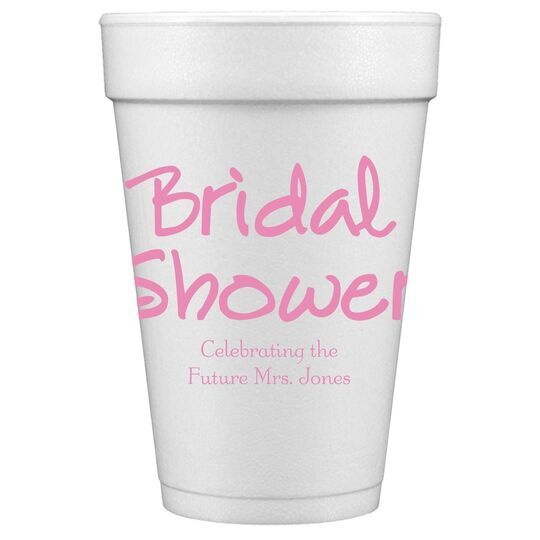 Studio Bridal Shower Styrofoam Cups